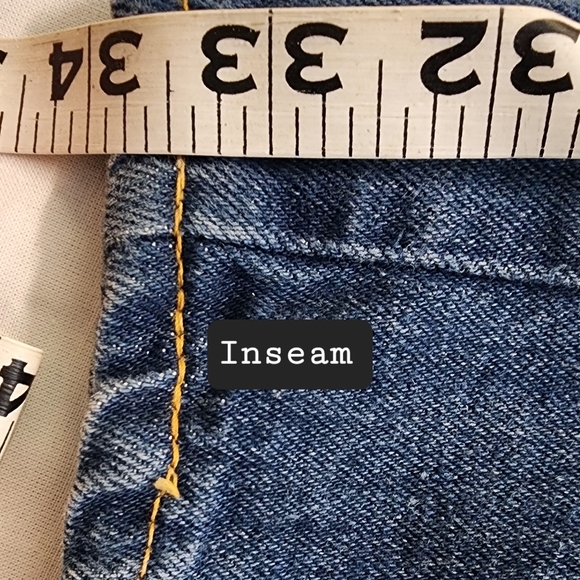 Vintage Women's Denim Bell bottom flared jeans size 25/26 x 34in *flawed - Picture 14 of 16